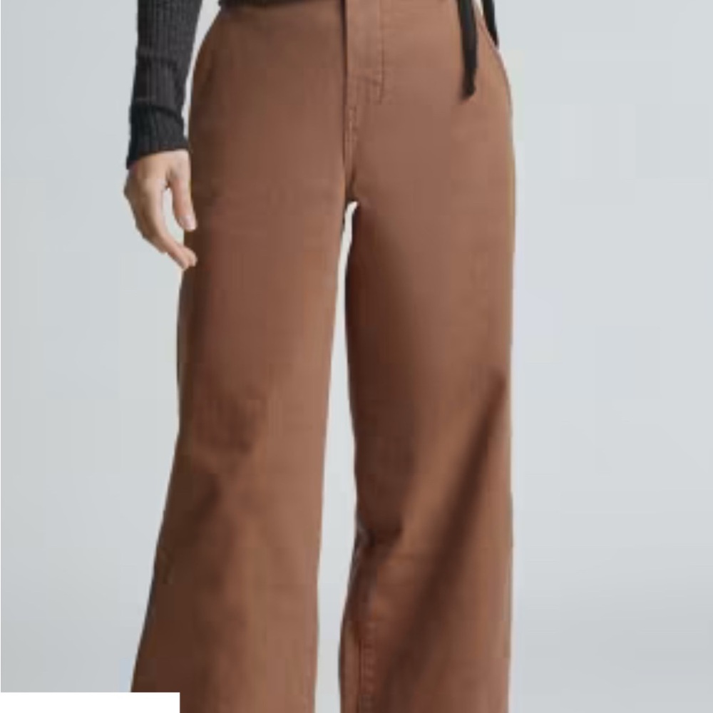 Brand New with Tags. Everlane High-Waisted Organic Wide-Leg Pants, size 4 Womens